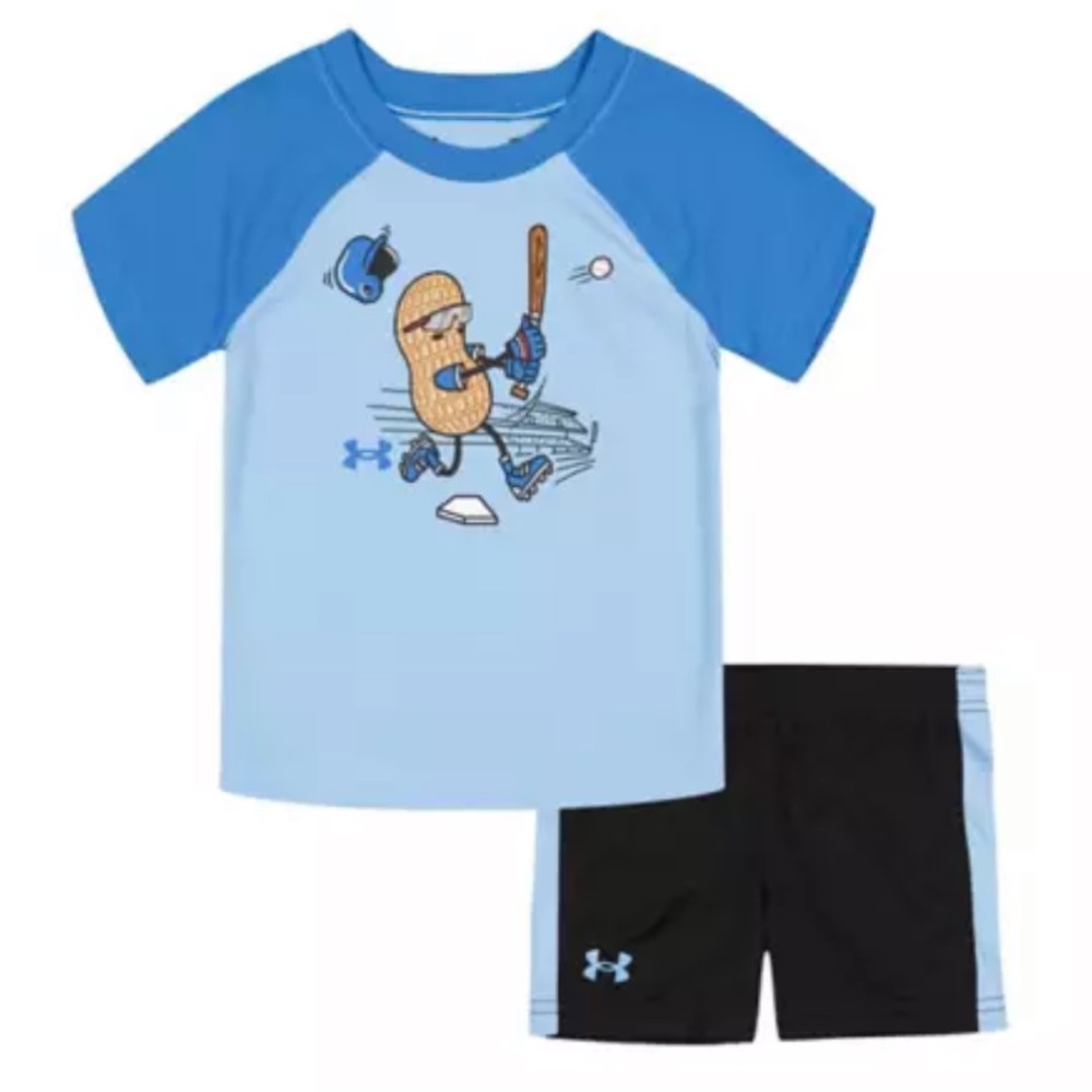 UNDER ARMOUR SIZE 18M BASEBALL PEANUT TWO PIECE SET